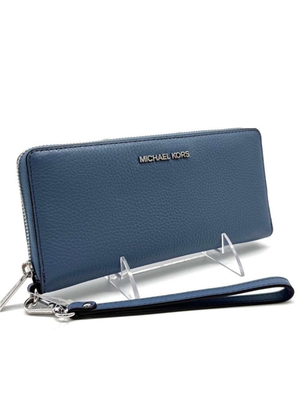 Michael Kors Large Continental Wallet Denim Blue - Picture 2 of 7